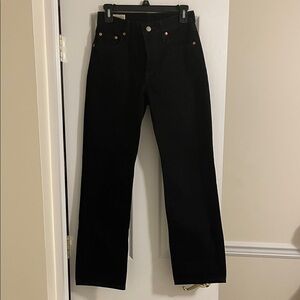 Levi's Black Straight Leg Jeans